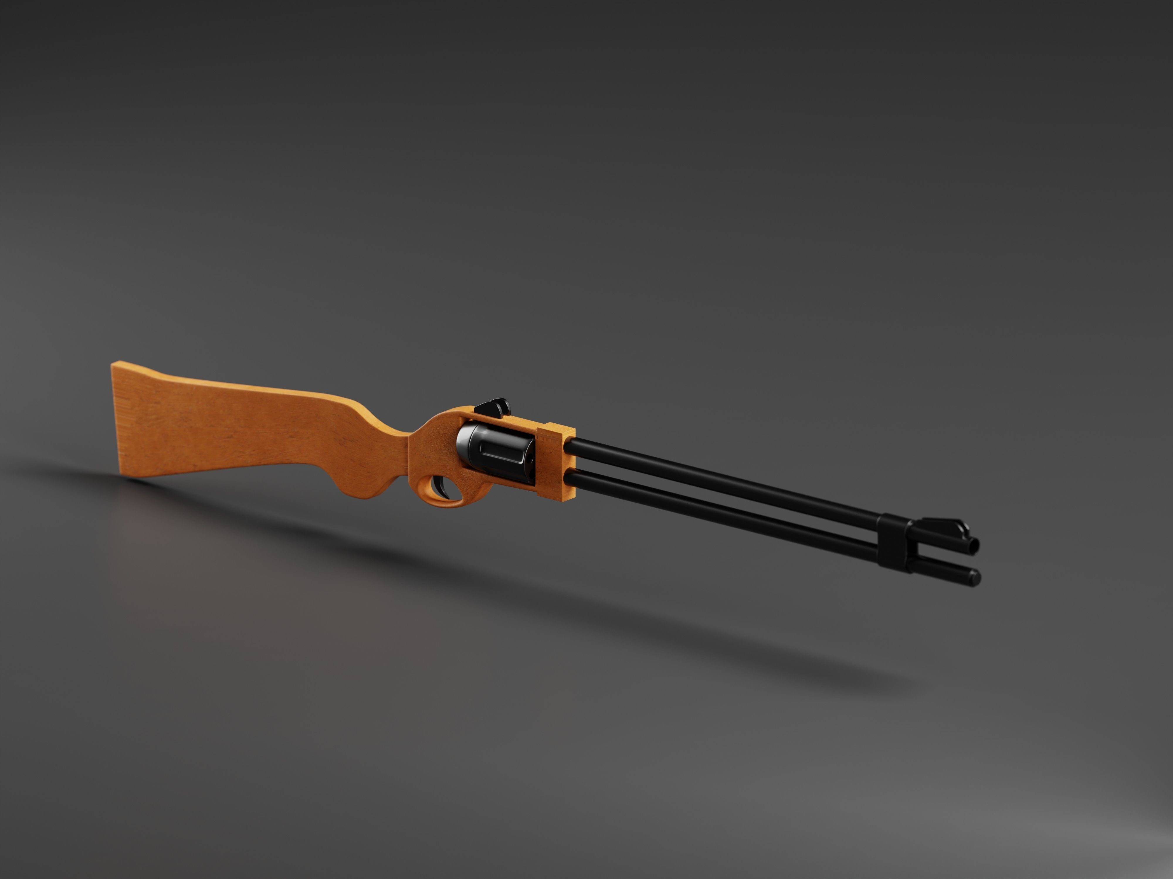 Flobert revolver Safari Sport 3D Model Low-poly 3D model_5