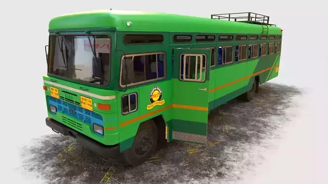 INDIAN HIRKANI ST BUS V 01 Dark green And Light green