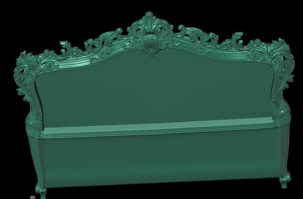 Patterned Bed 2 3D print model_6