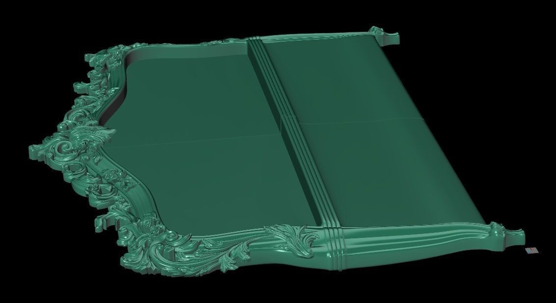 Patterned Bed 2 3D print model_5