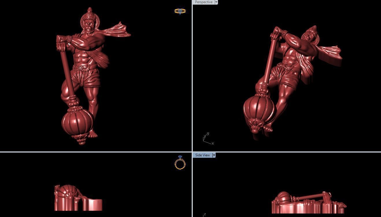 hanuman 3dm 3D model_2