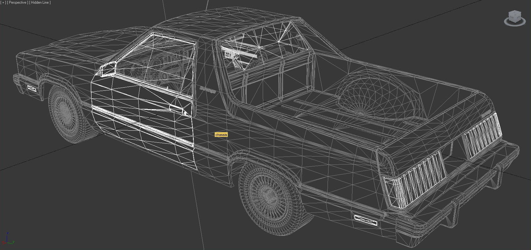 Durango Coupe Utility Pickup 1979 Low-poly 3D model_8