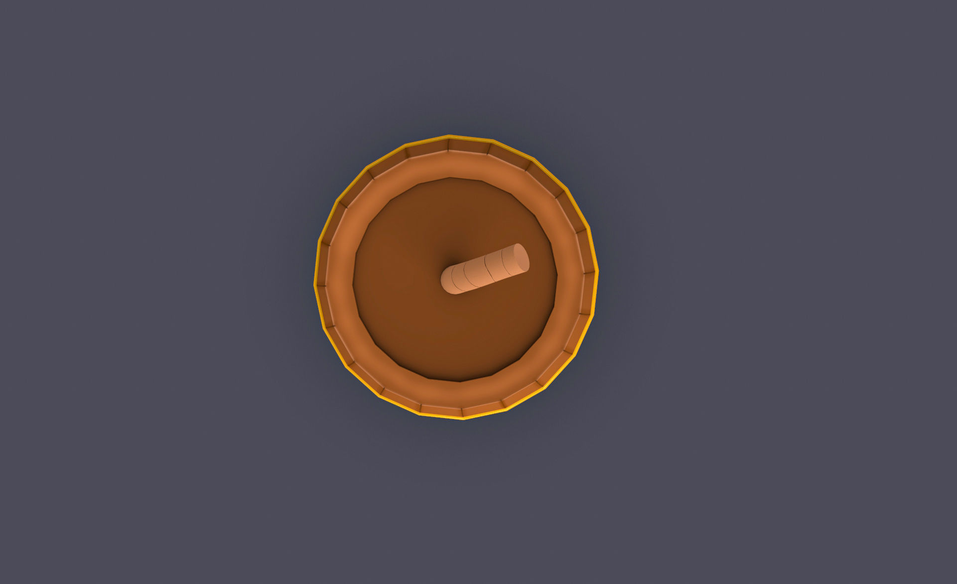 Prop20 Barrel Bomb Low-poly 3D model_3