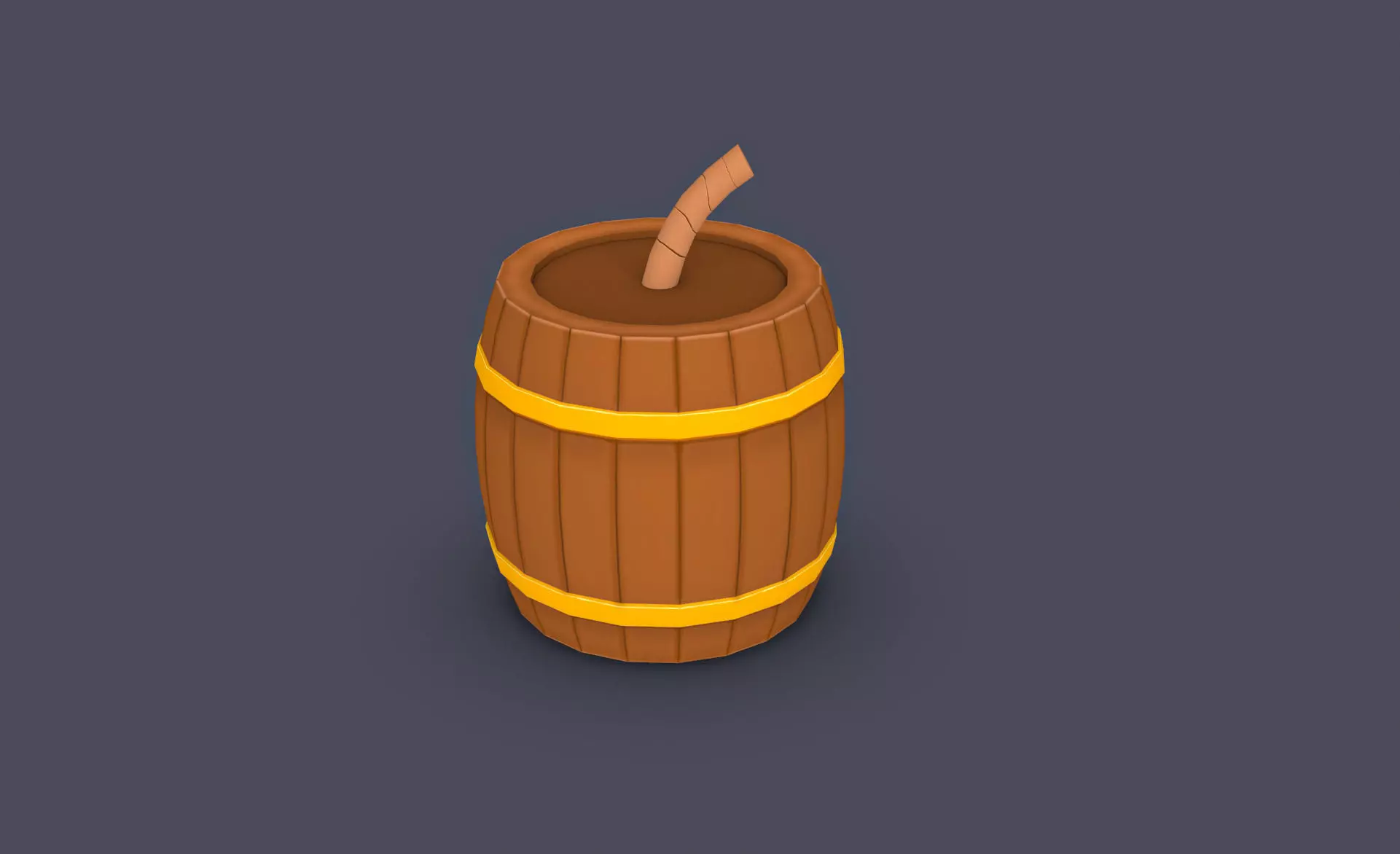 Prop20 Barrel Bomb Low-poly 3D model_0