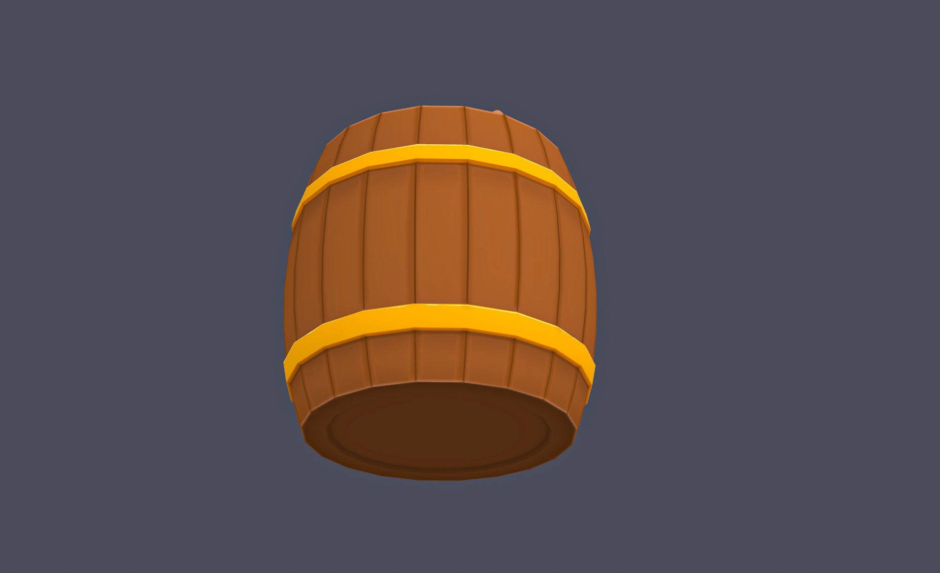 Prop20 Barrel Bomb Low-poly 3D model_5