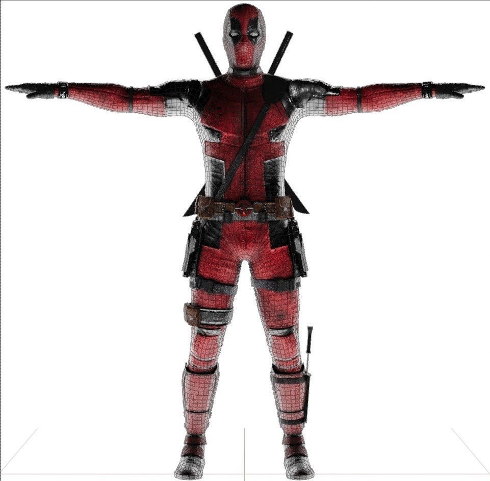 DeadPool 3D Model 3D model_76
