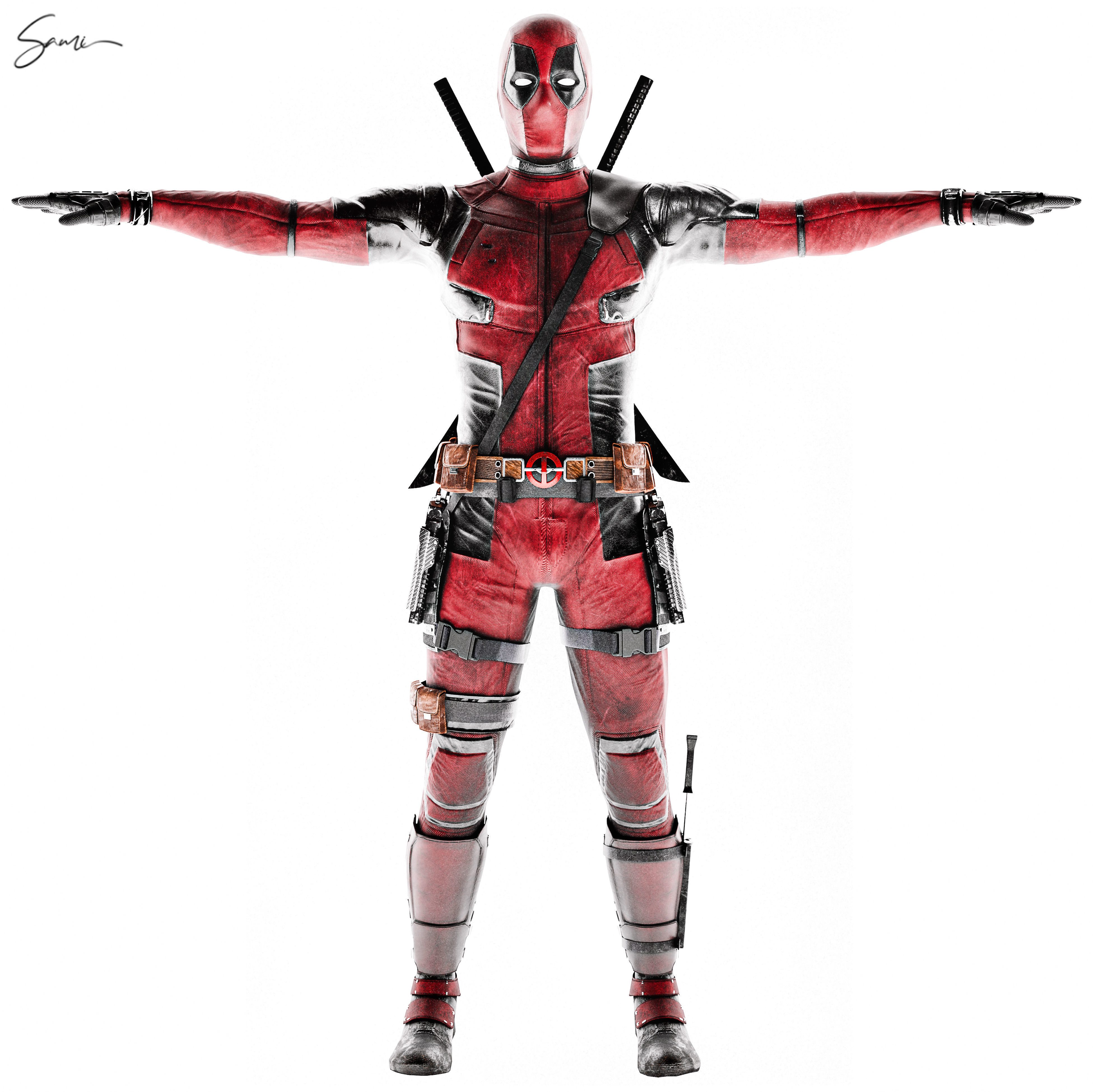 DeadPool 3D Model 3D model_53