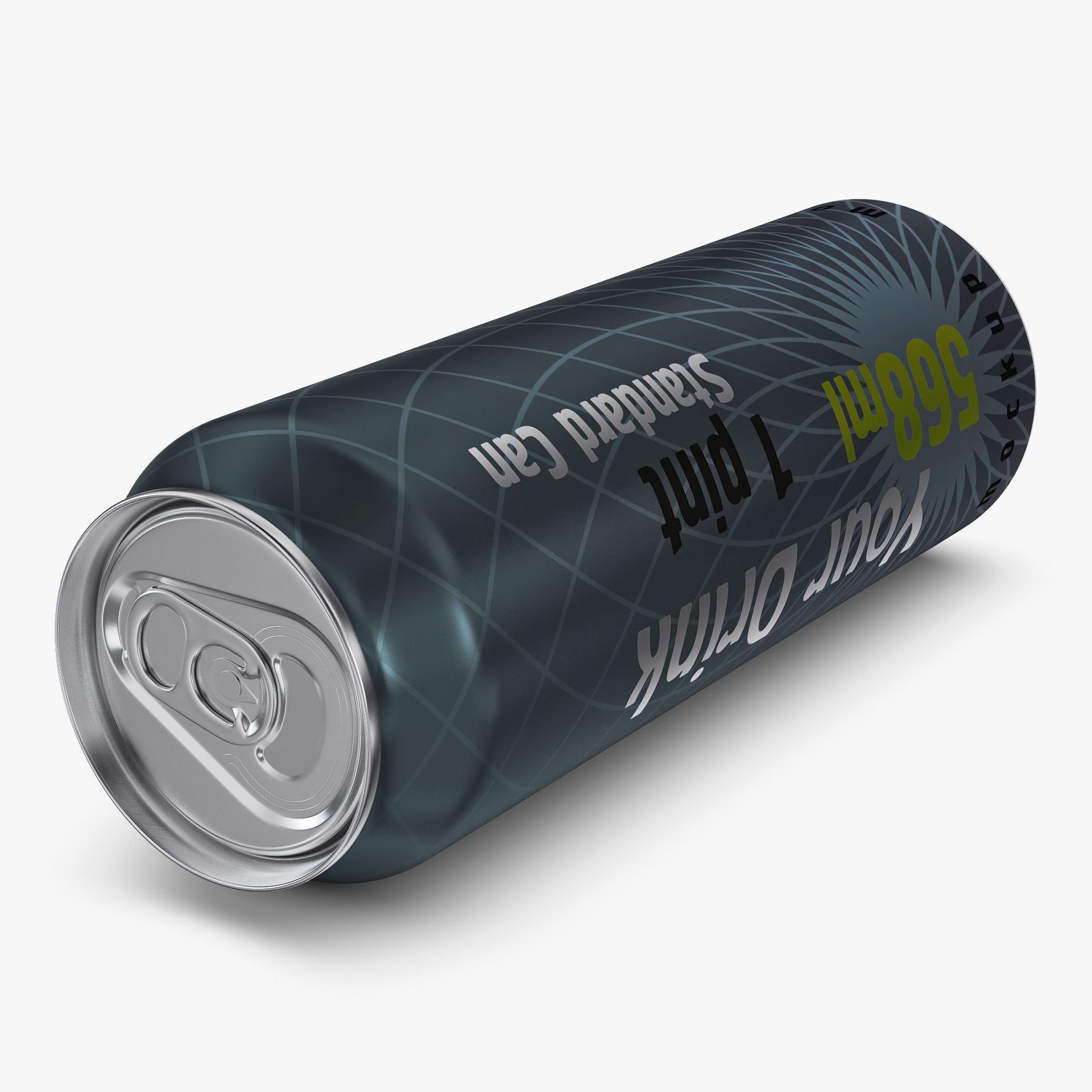 Aluminum Standard Can 568ml 1 Pinta v 2 3D model_5