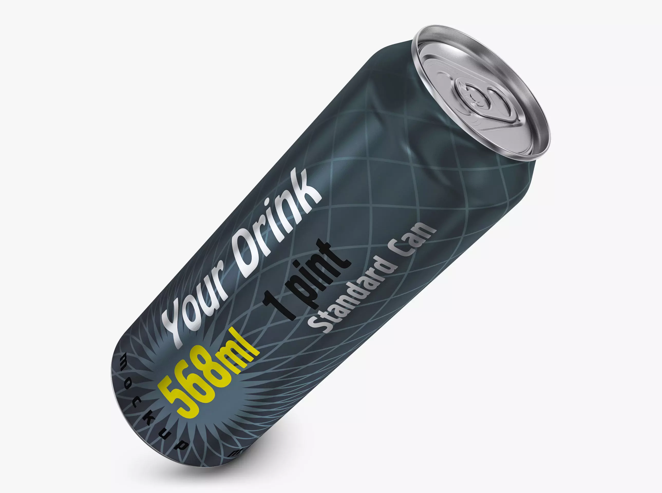 Aluminum Standard Can 568ml 1 Pinta v 2 3D model_0