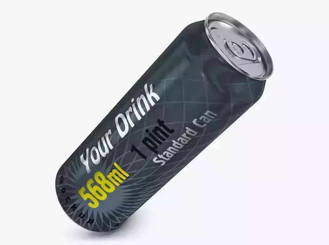 Aluminum Standard Can 568ml 1 Pinta v 2 3D model