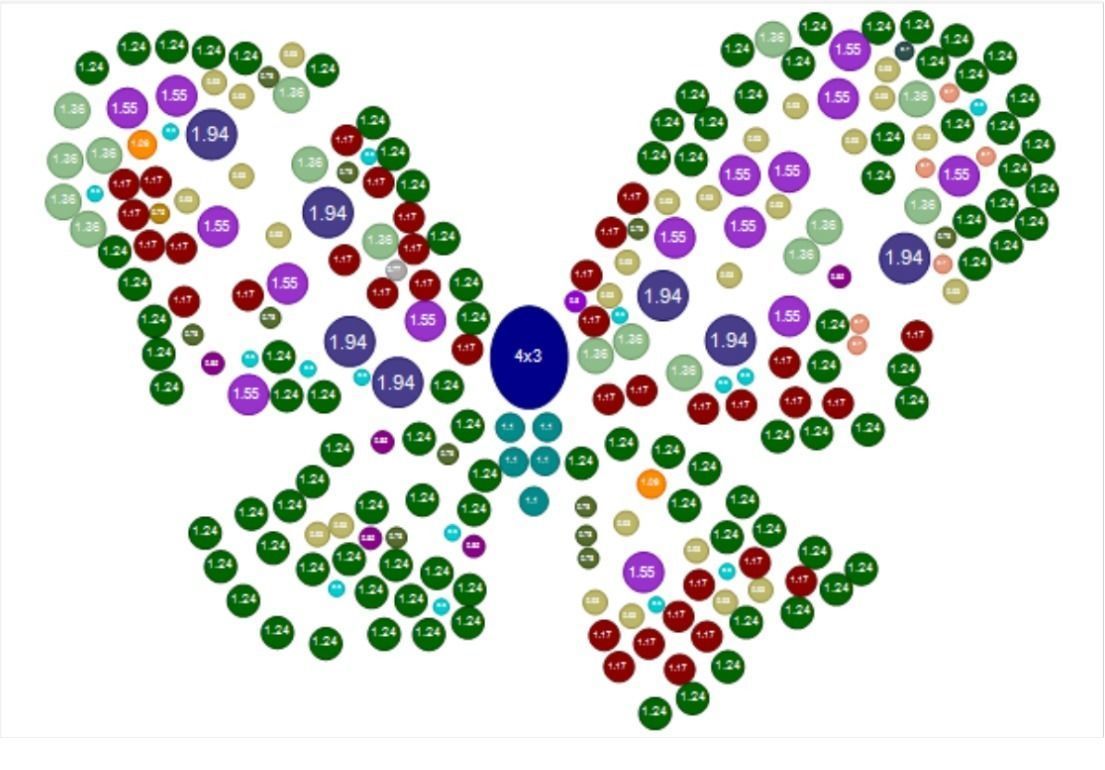 Butterfly brooche pendant 3D print model_4