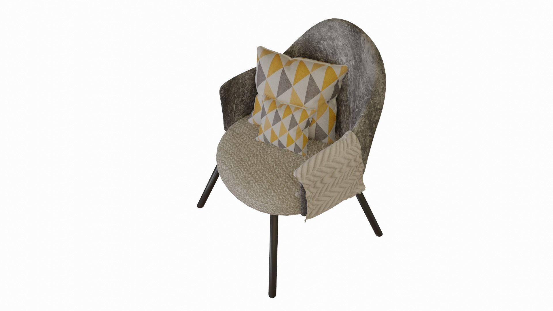 Backyard chair 3D model_2