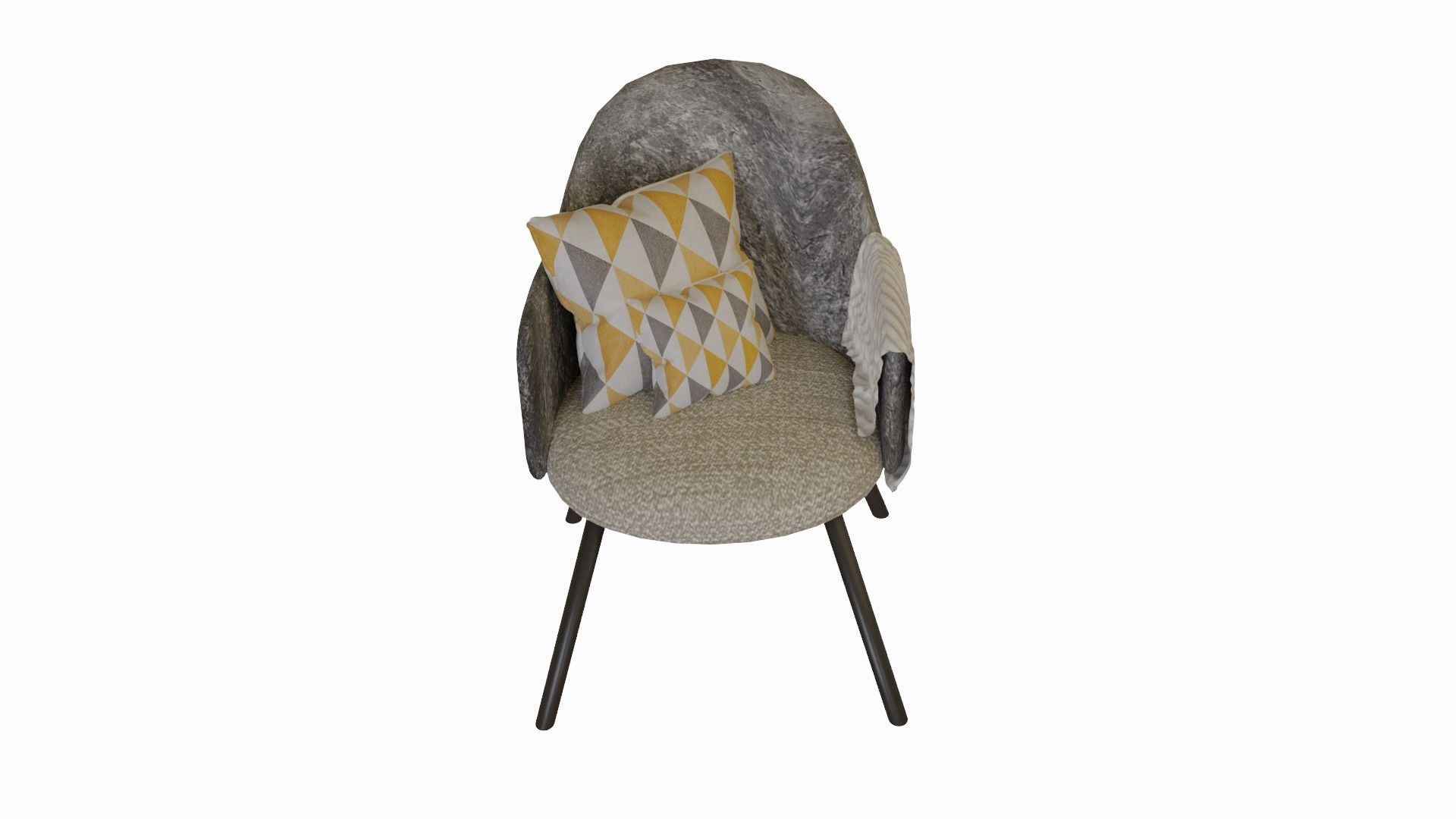 Backyard chair 3D model_1