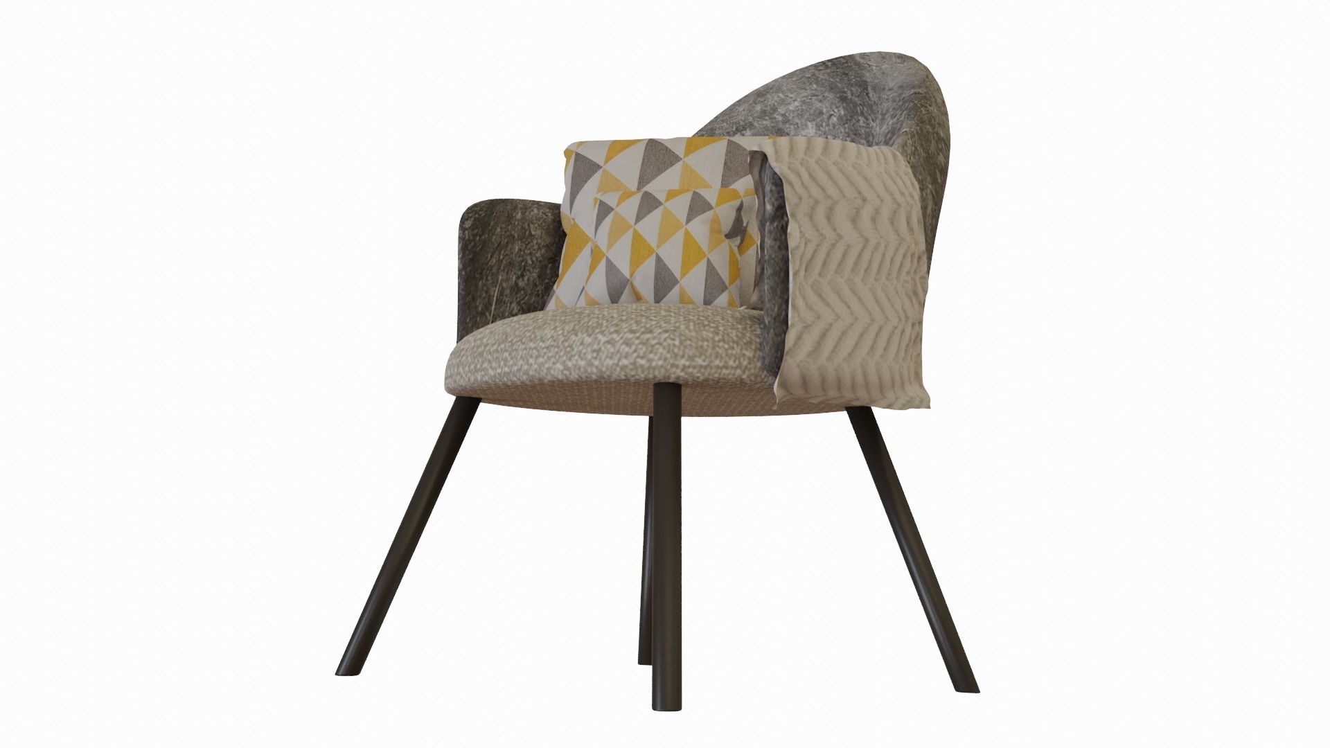 Backyard chair 3D model_3