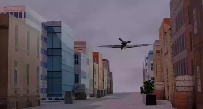 Military Plane Animation 