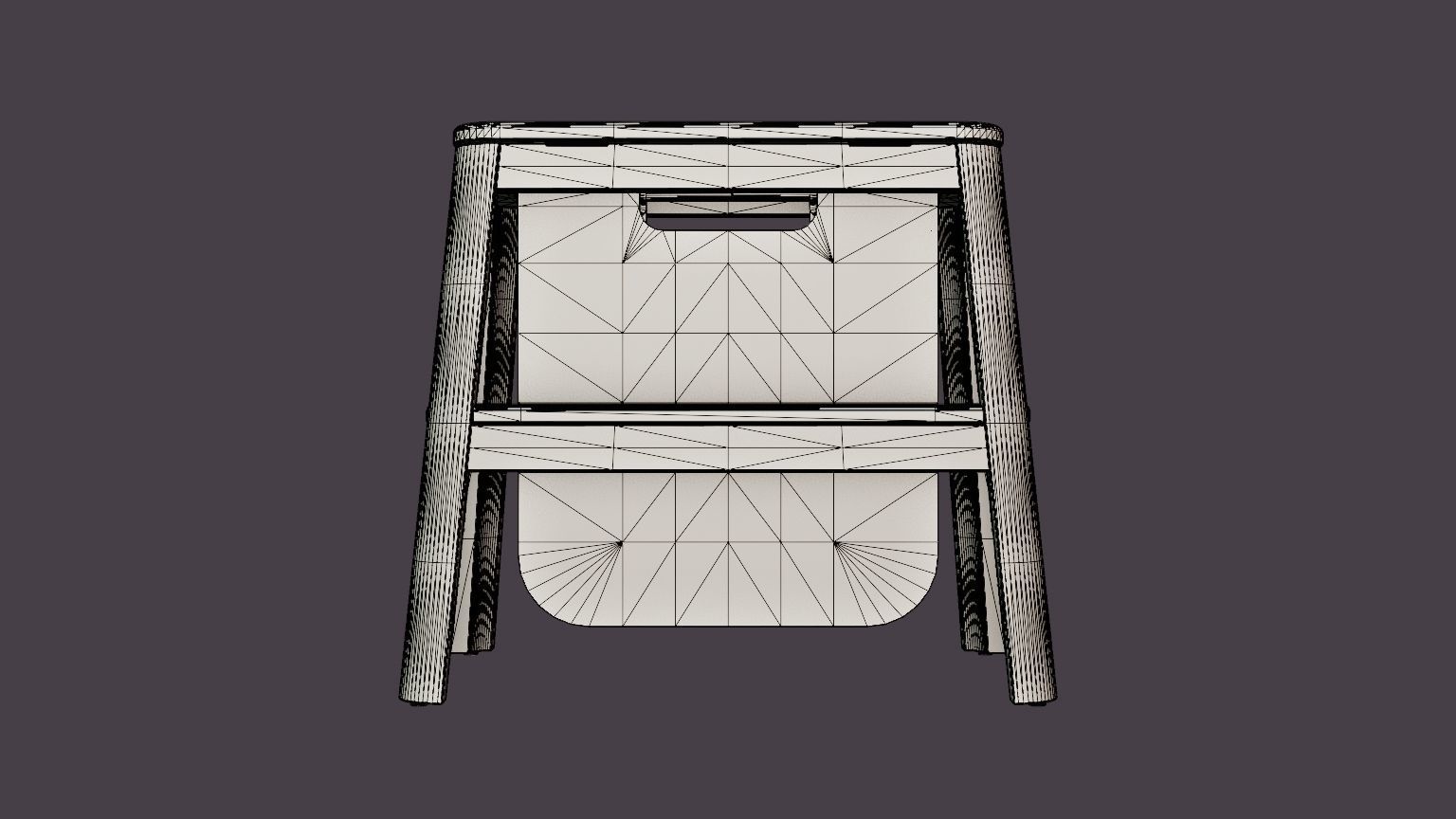 Step It Up Table Low-poly 3D model_5