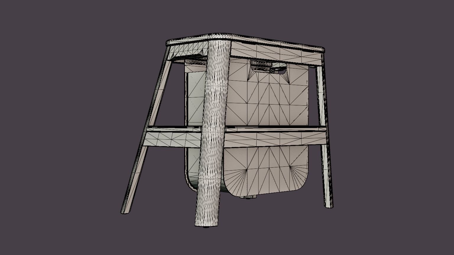 Step It Up Table Low-poly 3D model_6