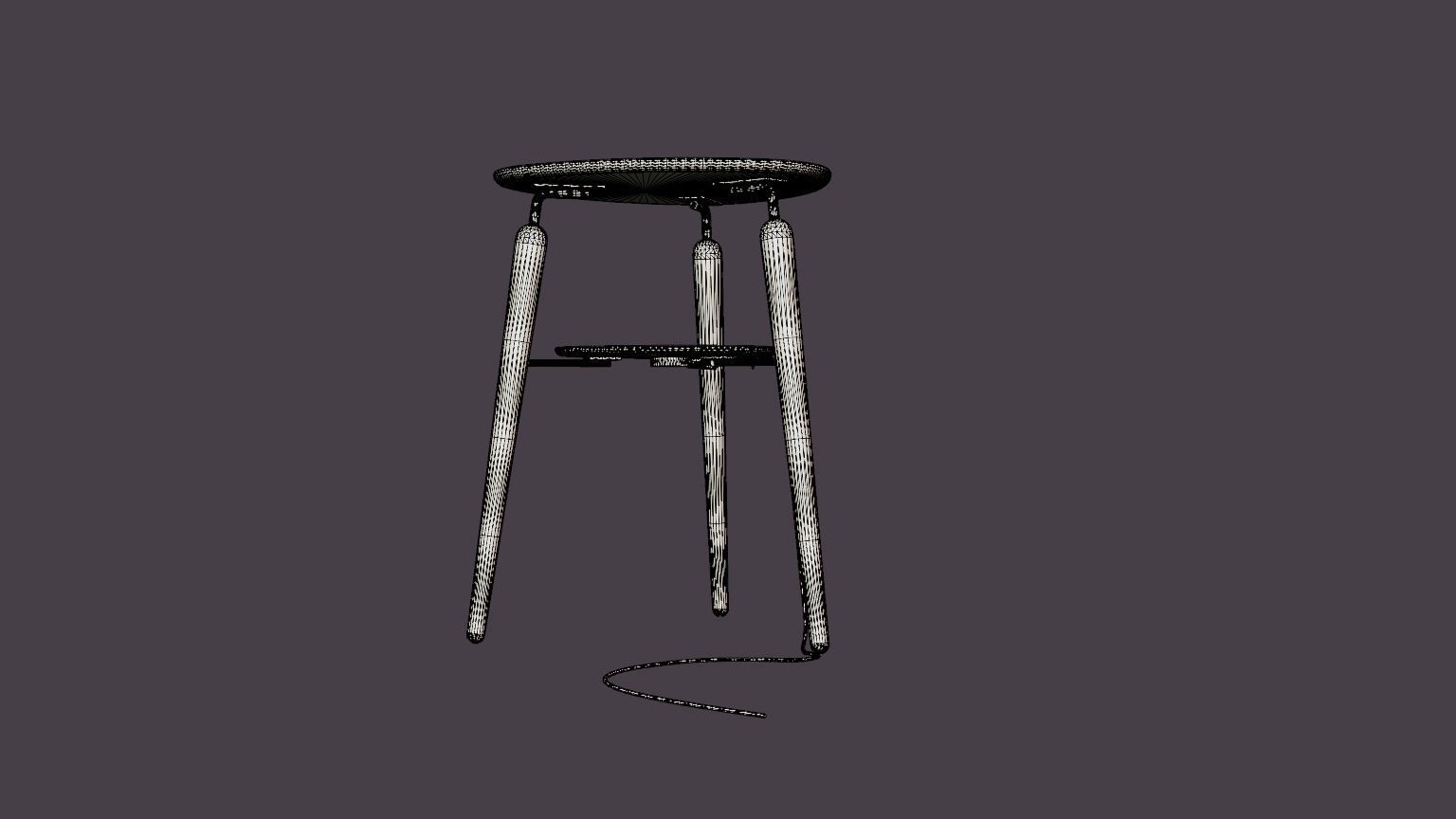 My Spot Table Low-poly 3D model_6