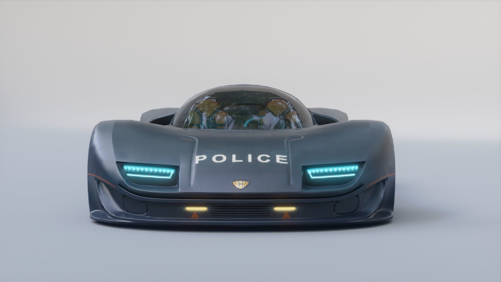 3Dpro CAR scifi 7 Low-poly 3D model_4