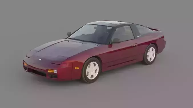Nissan 180sx 1992 Low-poly 3D model