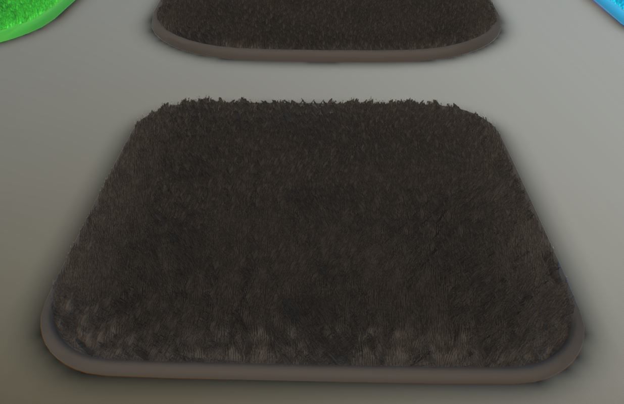 Bathroom Carpets Low-poly 3D model_19