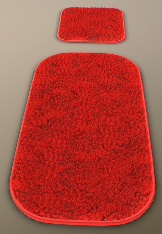 Bathroom Carpets Low-poly 3D model_1