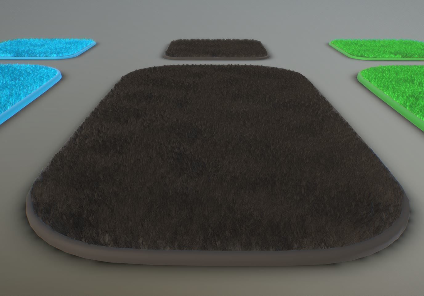 Bathroom Carpets Low-poly 3D model_3