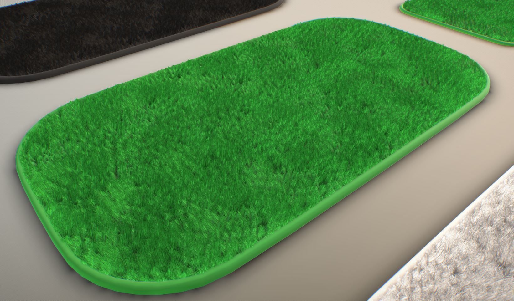 Bathroom Carpets Low-poly 3D model_11