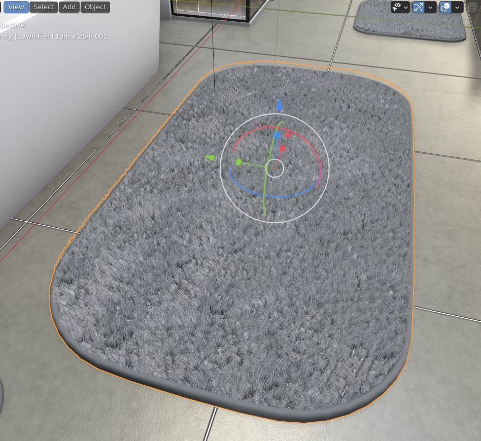 Bathroom Carpets Low-poly 3D model_17