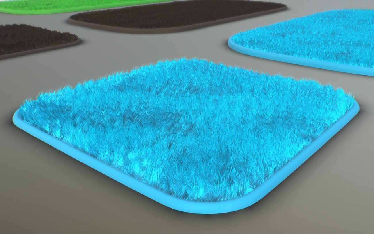 Bathroom Carpets Low-poly 3D model_15