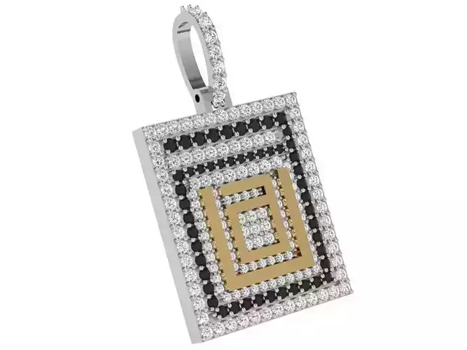 Diamond Square Pendant 4303