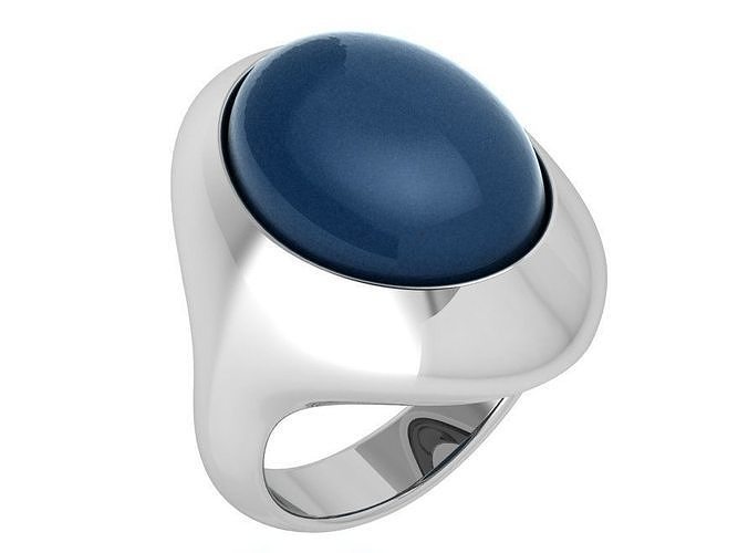 Oval Cabochon Ring 4307 3D print model