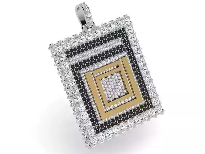 Square Diamond Pendant 4311