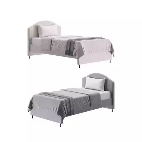 Upholstered bed 3D model