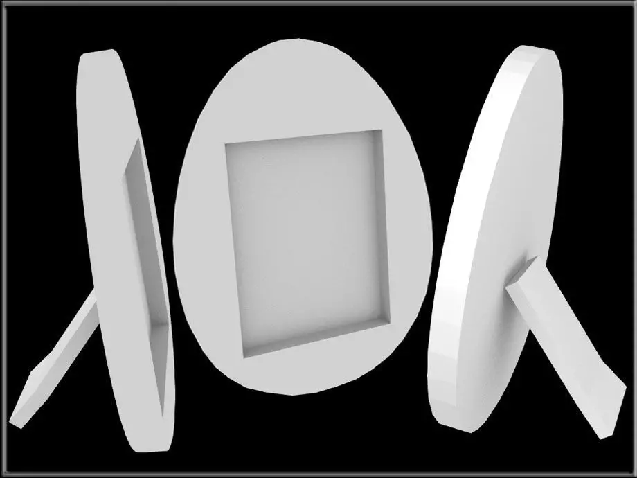EGG Frame Low-poly 3D model_0