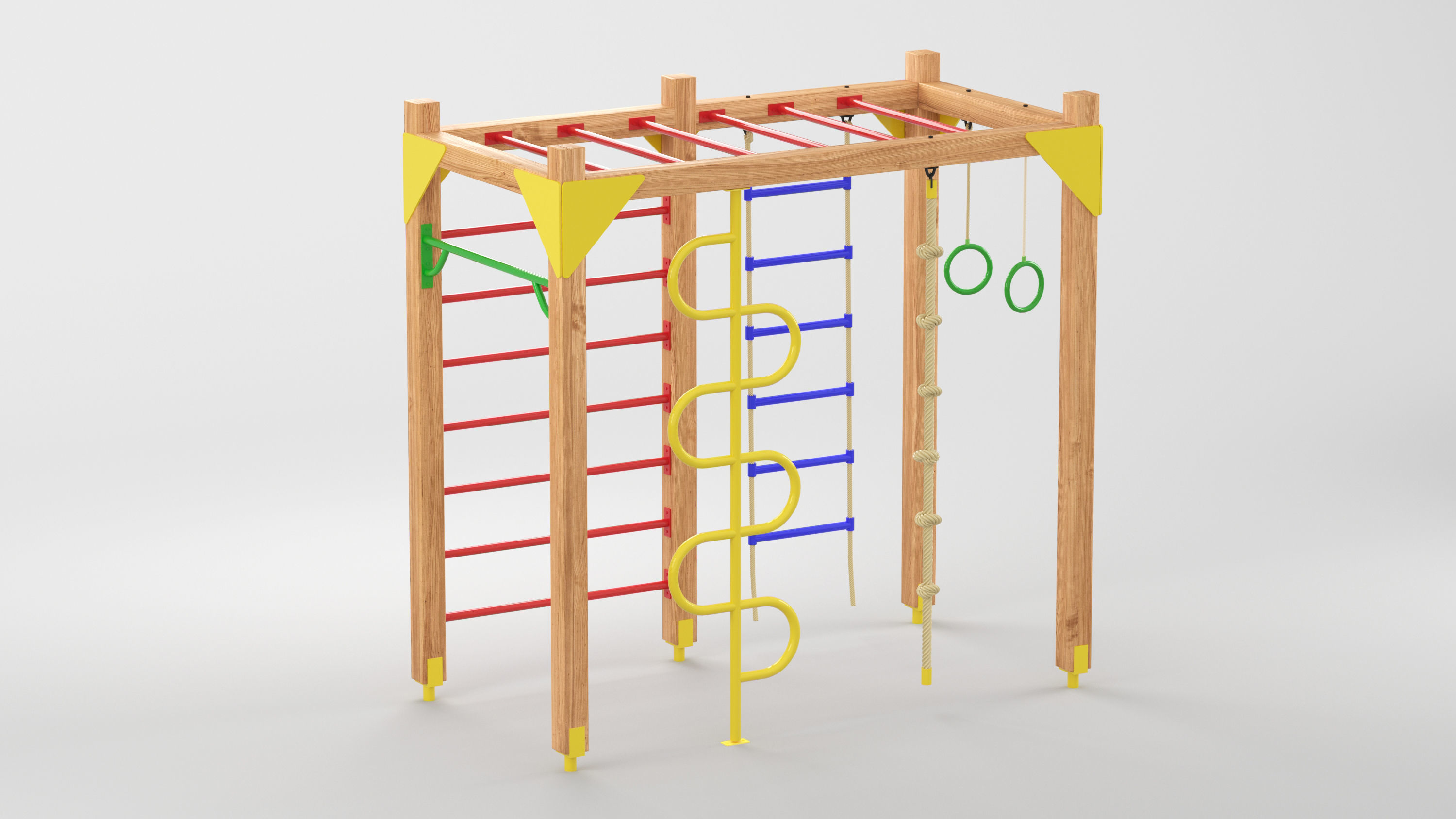 Classic Outdoor Playground 1 3D model 3D model_1