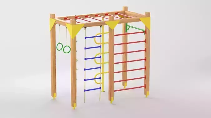 Classic Outdoor Playground 1 3D model