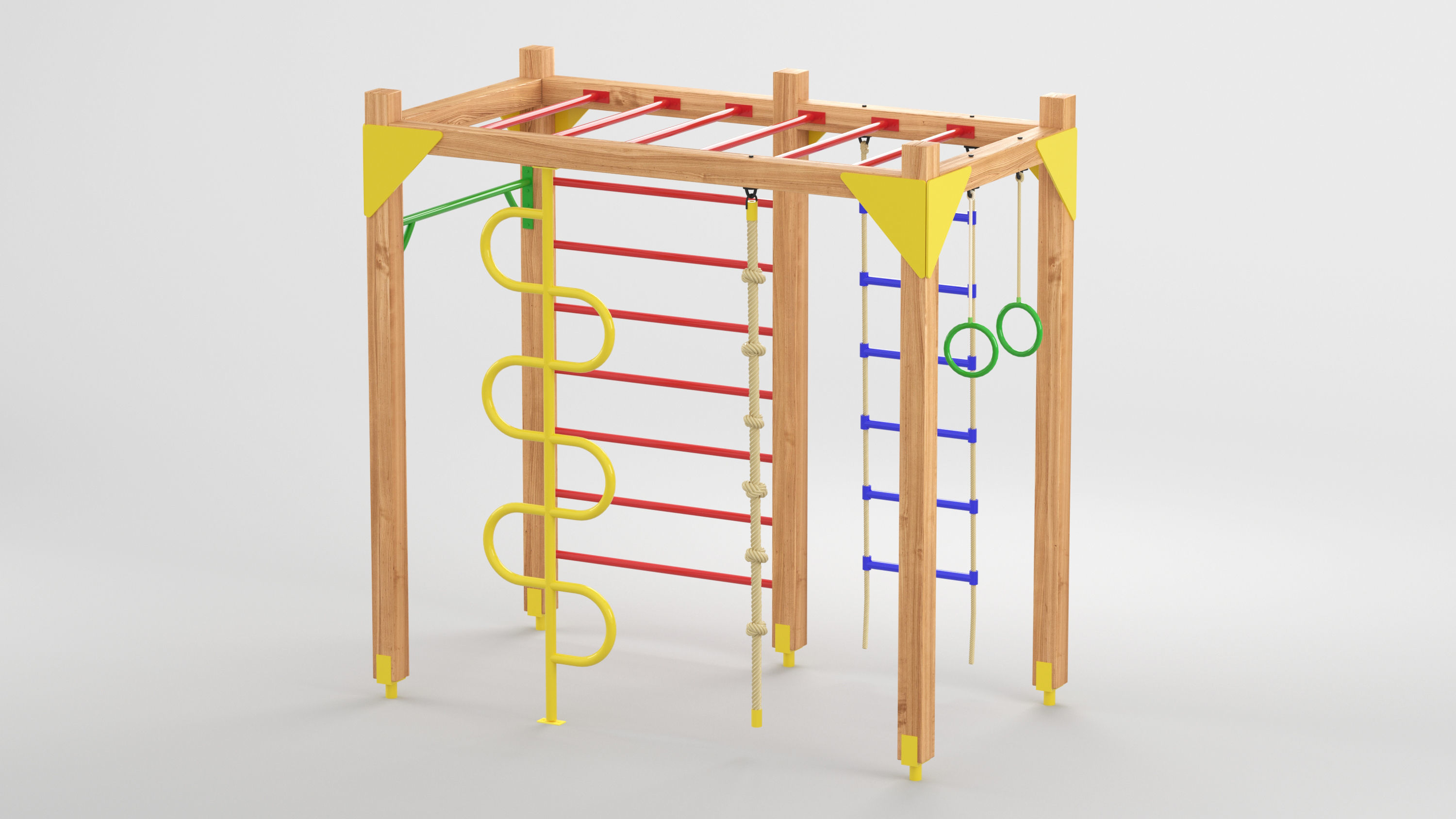 Classic Outdoor Playground 1 3D model 3D model_4