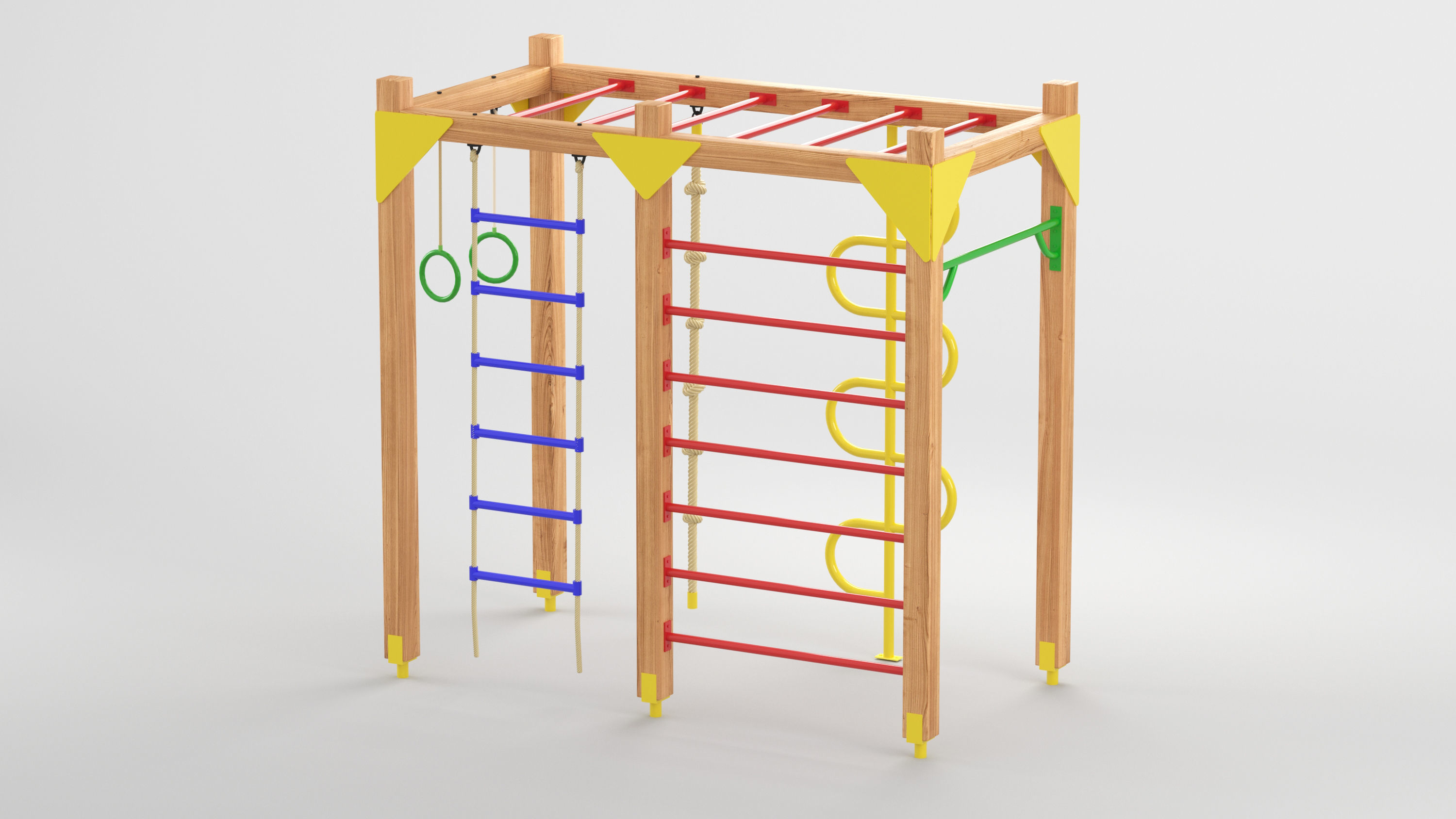 Classic Outdoor Playground 1 3D model 3D model_3