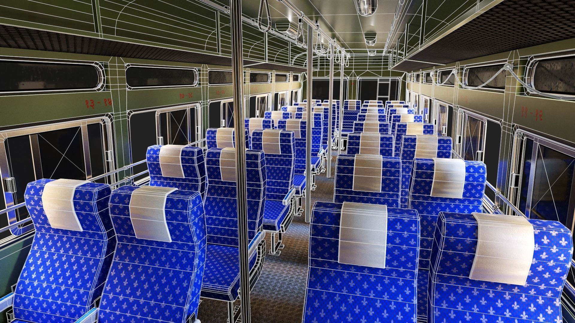 INDIAN ST BUS Collection of 5 Low-poly 3D model_17