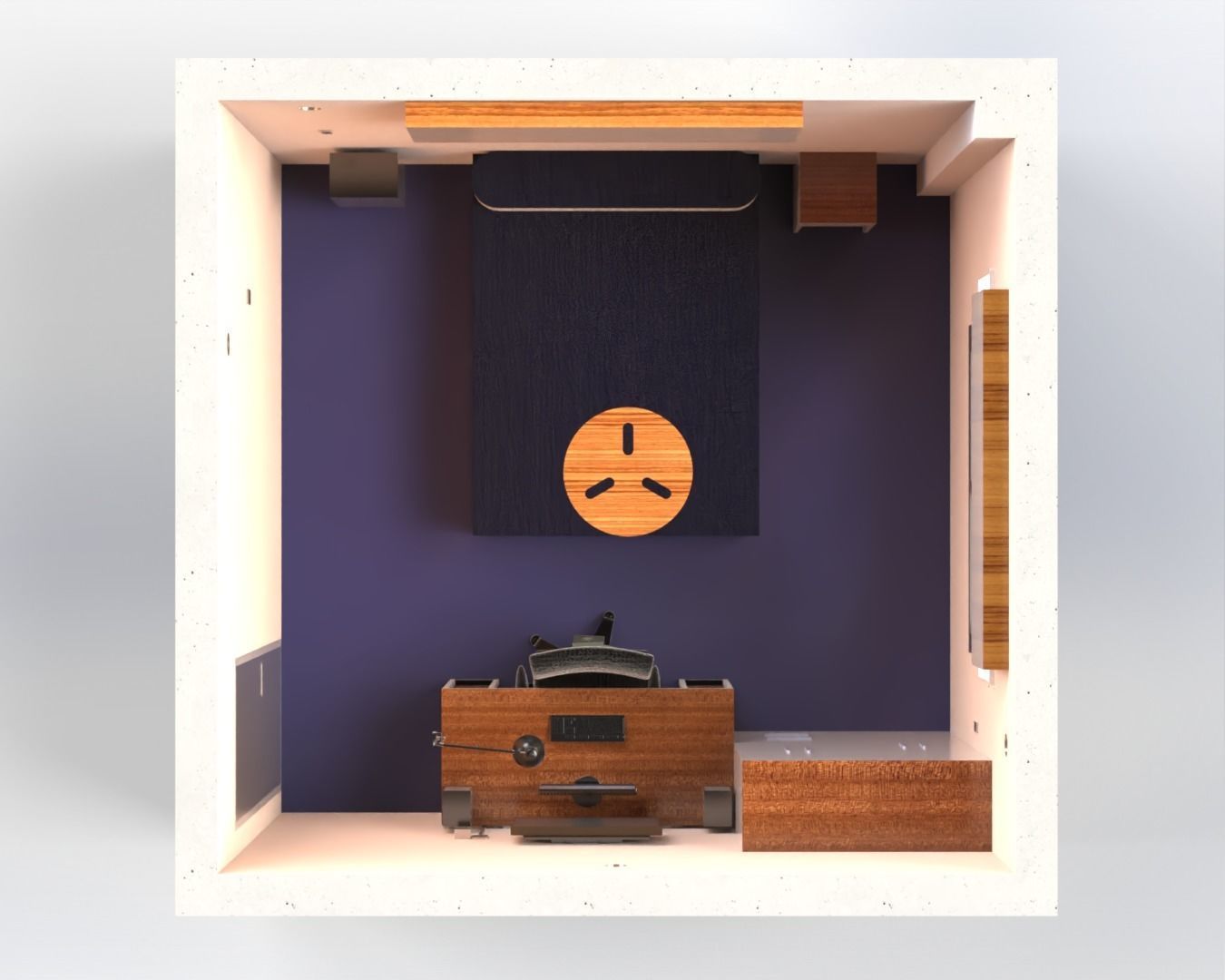 Room with fixtures 3D model_5