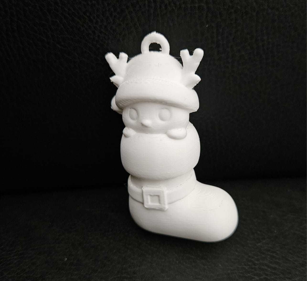 Reindeer Xmas Sock 3D print model_5