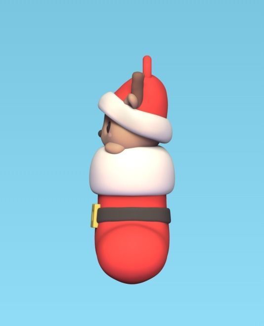 Reindeer Xmas Sock 3D print model_3