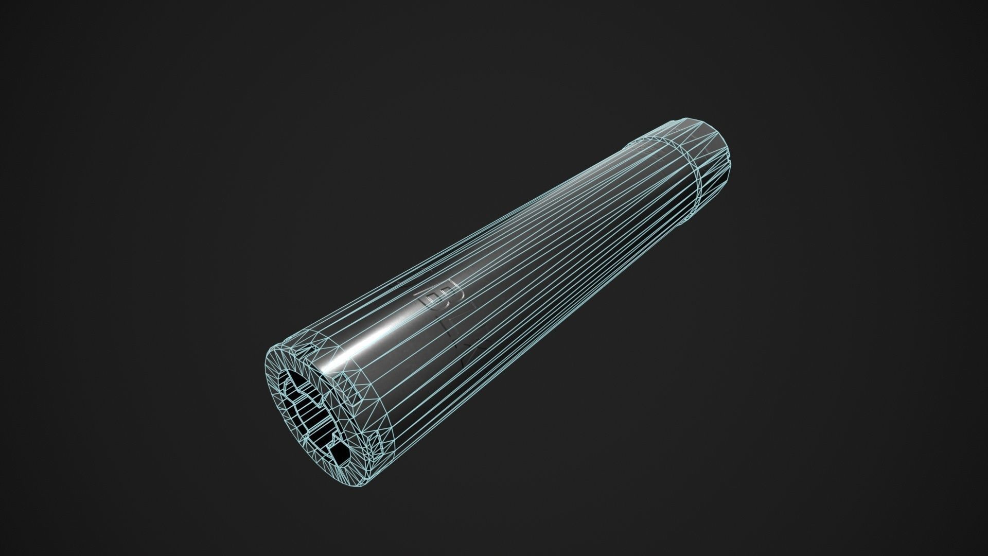 Sig Sauer SLH 300TI Suppressor Low-poly 3D model_19