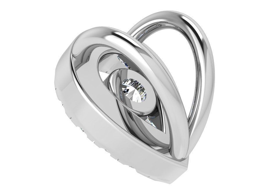 Pear Halo Pendant 4337 3D print model_4