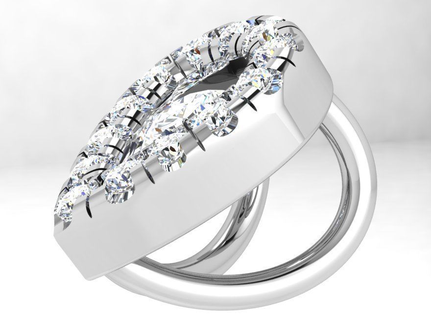 Pear Halo Pendant 4337 3D print model_3