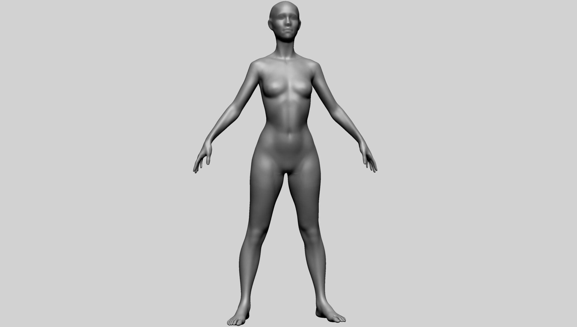 Female Basemesh B 3D model_2
