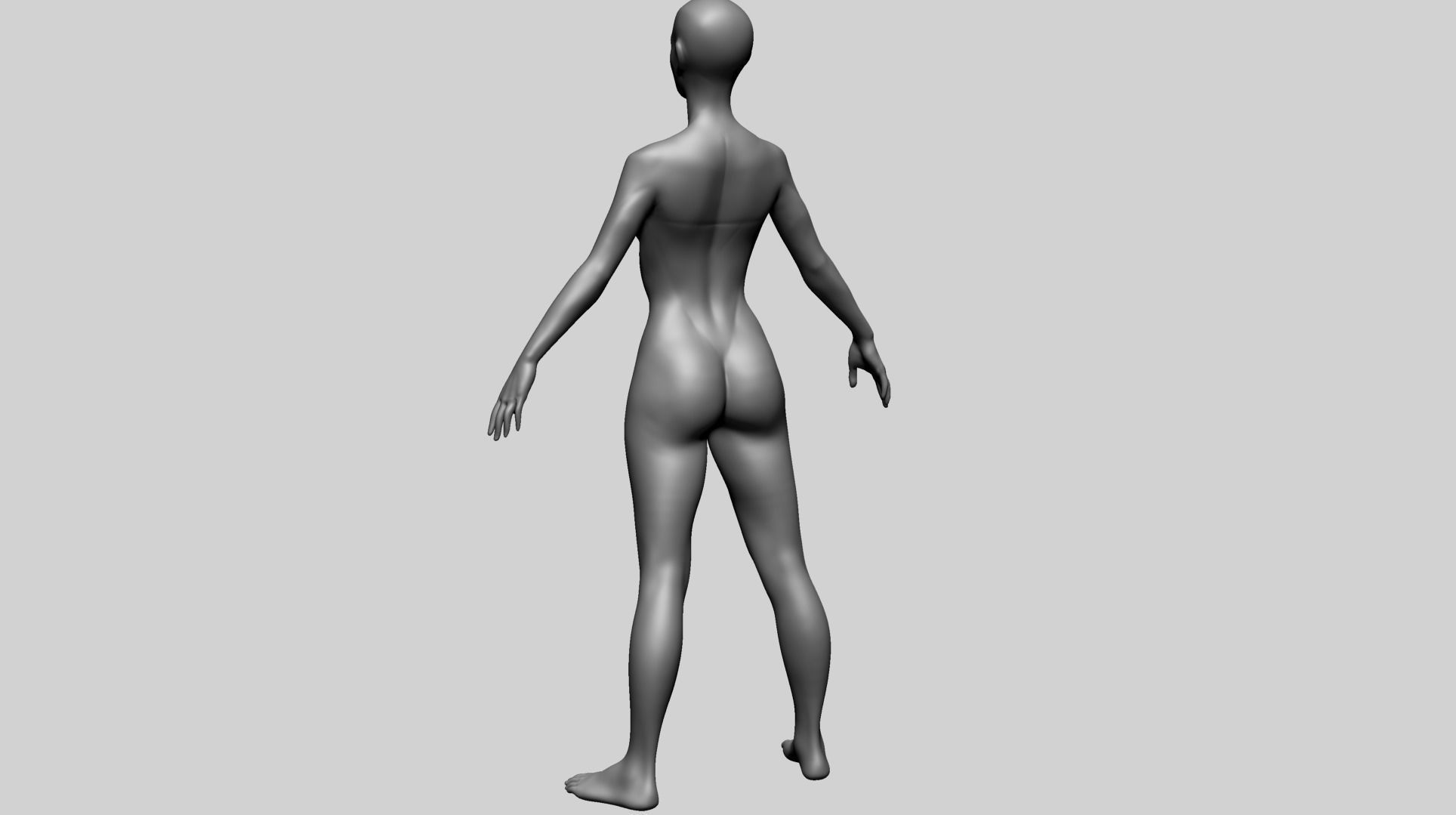Female Basemesh B 3D model_9