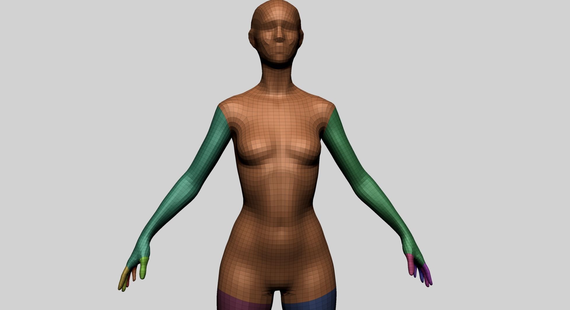 Female Basemesh B 3D model_13