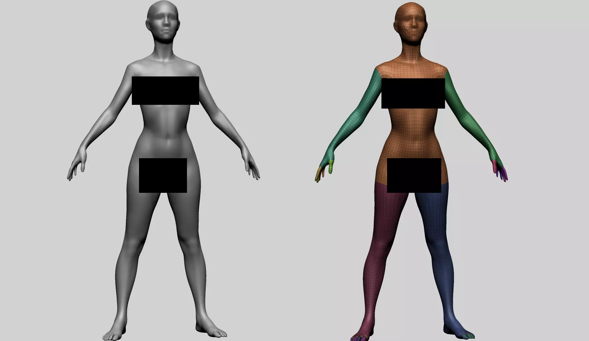 Female Basemesh B 3D model_0
